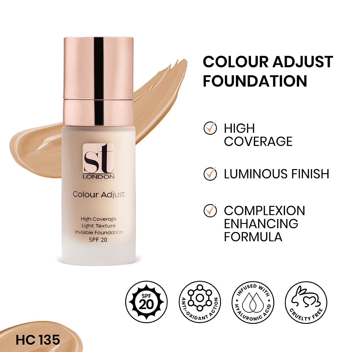 ST London - Colour Adjust High Coverage Foundation - Buy Online in Pakistan at Cosmia.pk