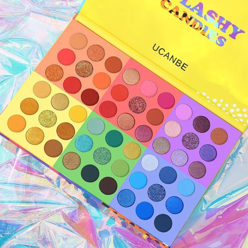 UCANBE 54 Colors Splashy Candies Eyeshadow Palette - Buy Online in Pakistan at Cosmia.pk