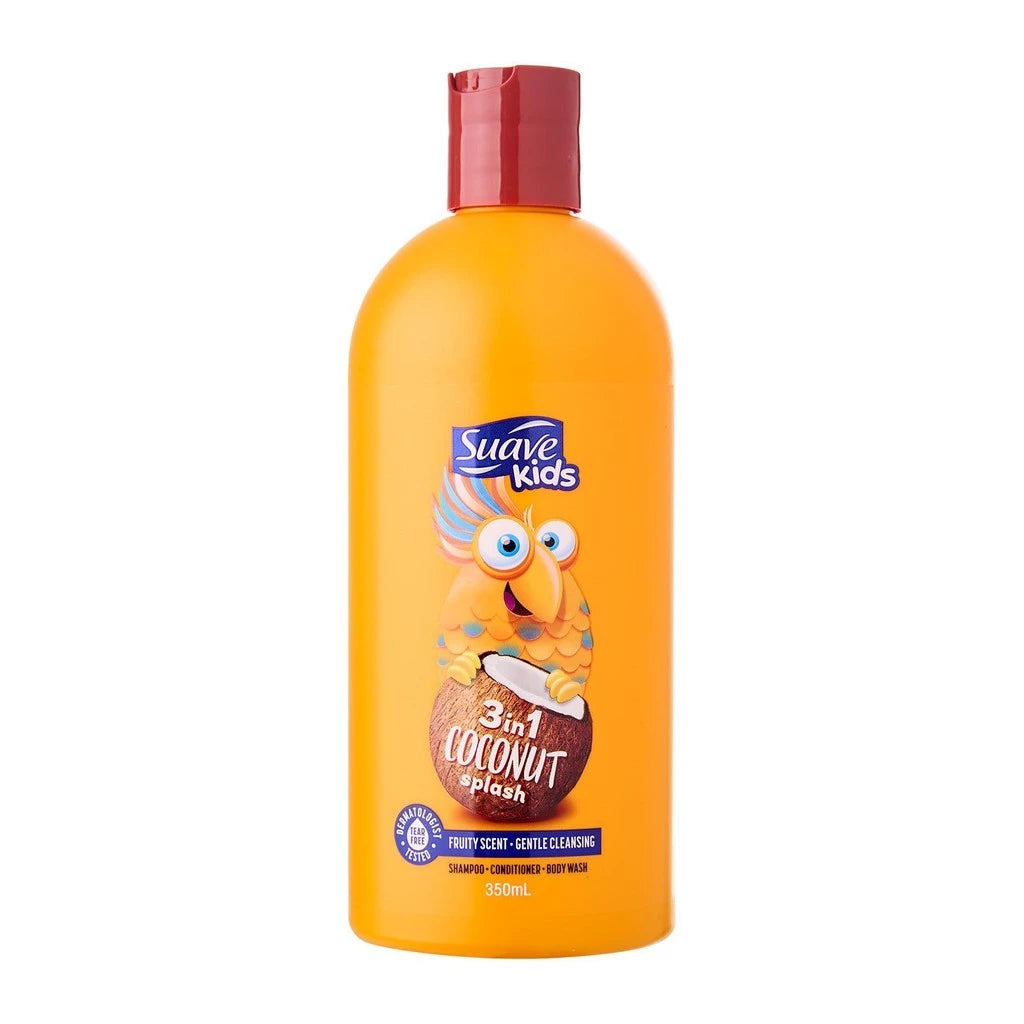 Suave Kids 3-in-1 Coconut Splash Shampoo, Conditioner + Body Wash - Image 2