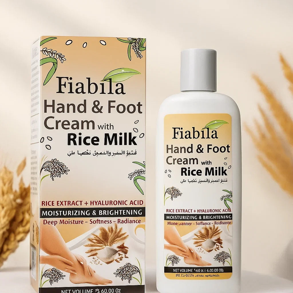 Fiabila Hand And Foot Cream With Rice Milk - 180ml - Buy Online in Pakistan at Cosmia.pk