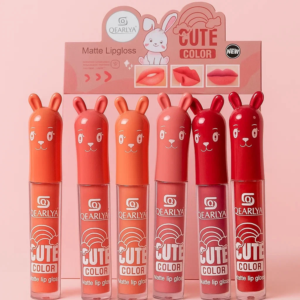 Qearlya Cute Matte Lip Gloss - Pack Of 6 - Buy Online in Pakistan at Cosmia.pk
