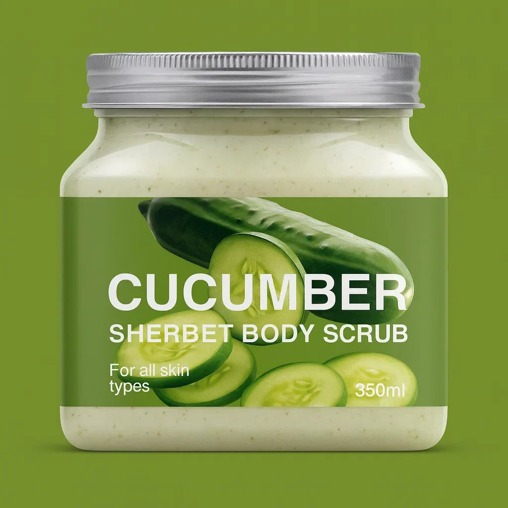 Natural Cucumber Sherbet Body Scrub All Skin Type - 350ml - Buy Online in Pakistan at Cosmia.pk