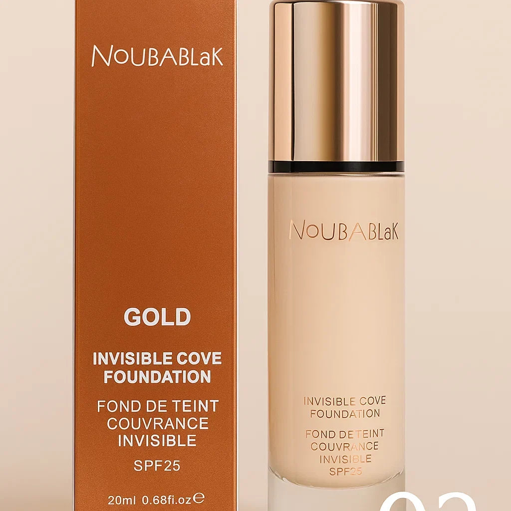 NoubaBlak Gold Invisible Cover Foundation SPF 25 – 20ml - Buy Online in Pakistan at Cosmia.pk