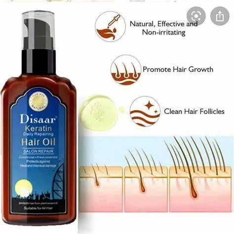 Disaar Keratin Daily Repairing Hair Oil - 120ml - Buy Online in Pakistan at Cosmia.pk