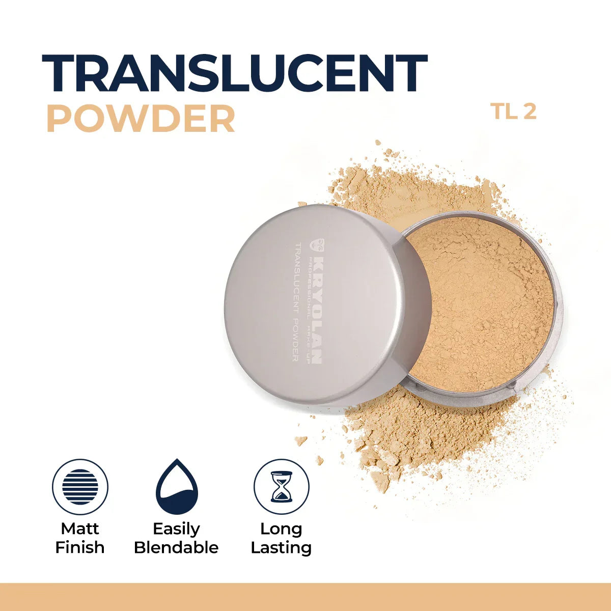 Kryolan - Translucent Powder 60g - Buy Online in Pakistan at Cosmia.pk