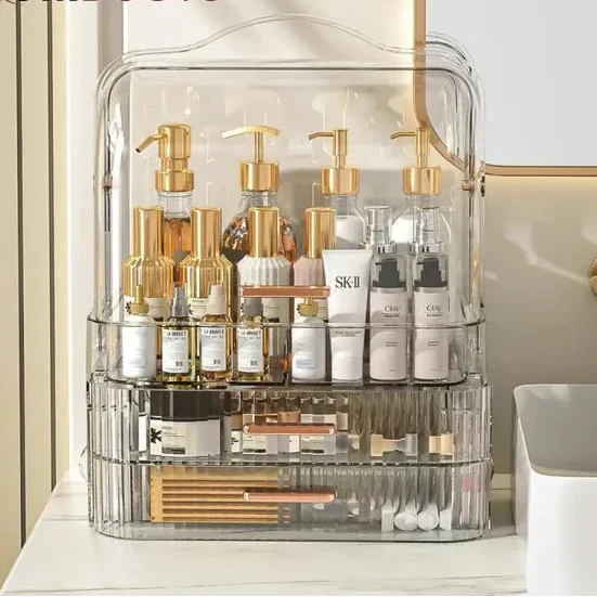 Transparent Dustproof Makeup Organizer - Buy Online in Pakistan at Cosmia.pk