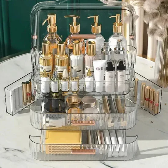 Transparent Dustproof Makeup Organizer - Buy Online in Pakistan at Cosmia.pk
