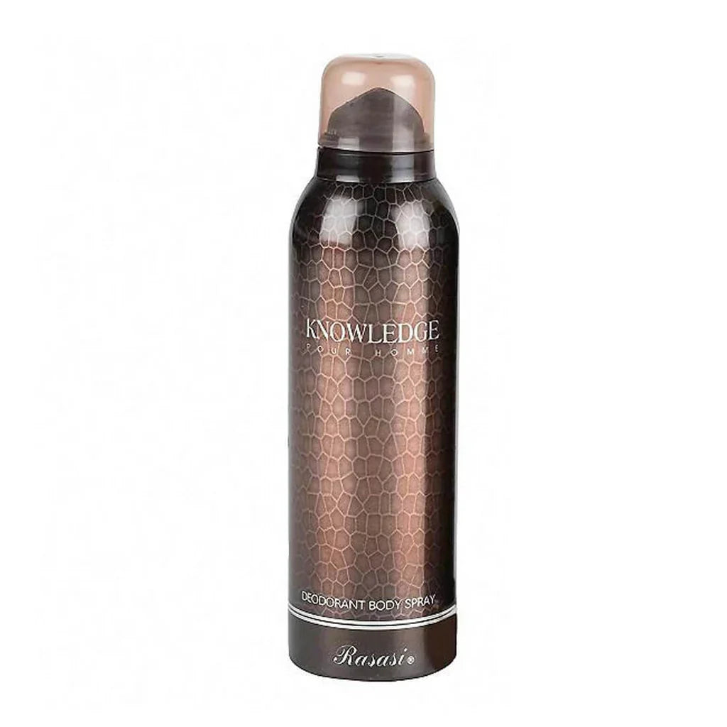 Rasasi Knowledge Deodorant Spray (200ml) - Buy Online in Pakistan at Cosmia.pk