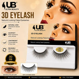 Ultra Beauty 3D eyelash style 09 — natural looking false eyelashes online in Pakistan