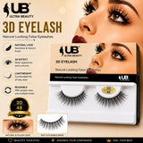 Ultra Beauty 3D eyelash style 48 — natural looking false eyelashes online in Pakistan