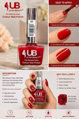 Ultra Beauty nail polish shade 01 — the ultimate finish colour nail polish online in Pakistan