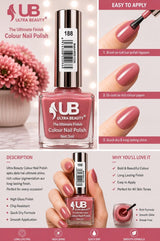 Ultra Beauty nail polish shade 188 — the ultimate finish colour nail polish online in Pakistan
