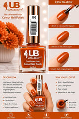 Ultra Beauty nail polish shade 195 — the ultimate finish colour nail polish online in Pakistan