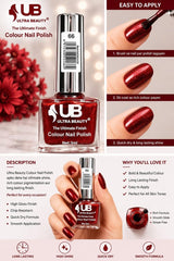 Ultra Beauty nail polish shade 66 — the ultimate finish colour nail polish online in Pakistan