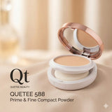 Quetee Beauty 2in1 High Quality Prime Fine Compact Powder - Buy Online in Pakistan at Cosmia.pk