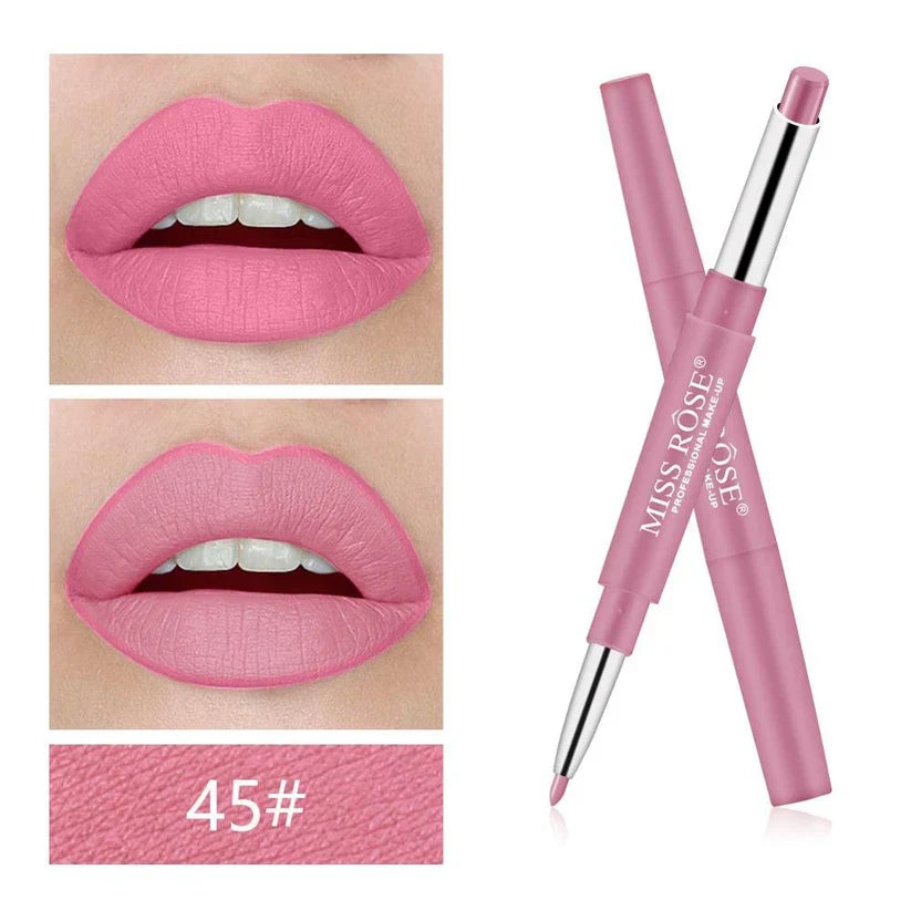 Miss Rose High Pigment 2 In 1 Lip Liner Lipstick - Pink Shades - Buy Online in Pakistan at Cosmia.pk