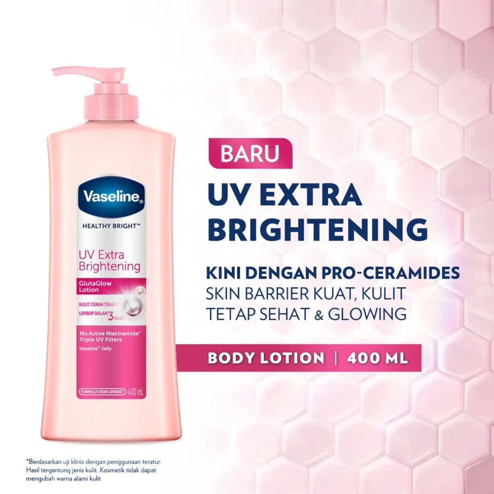 Vaseline Body Lotion UV Extra Brighten - 400ml - Buy Online in Pakistan at Cosmia.pk