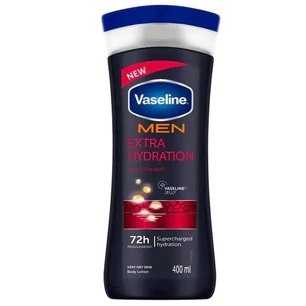 Vaseline Men Extra Hydration 72H Body Lotion - 400ml - Buy Online in Pakistan at Cosmia.pk