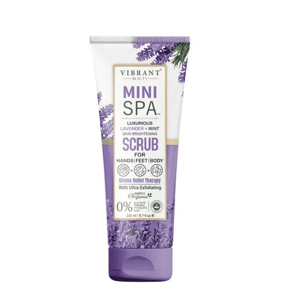 Vibrant Beauty Mini Spa Lavender + Mint Scrub 200 ML - Buy Online in Pakistan at Cosmia.pk