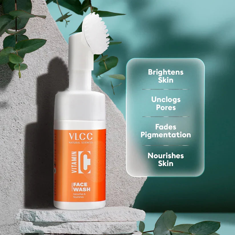 VLCC Vitamin C Foaming Facewash - 100ml - Buy Online in Pakistan at Cosmia.pk