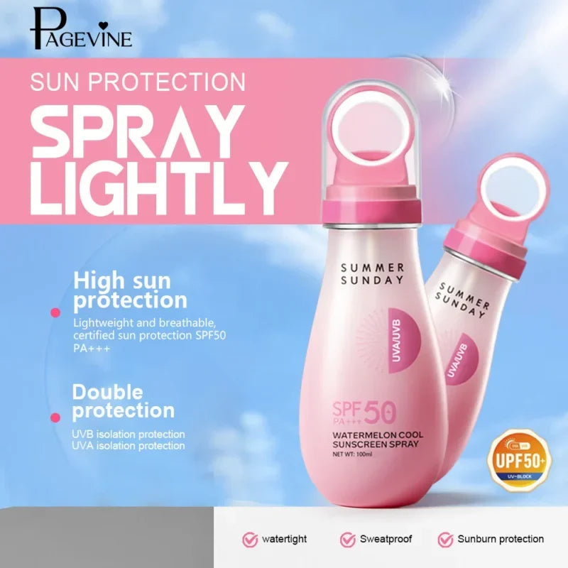 Page vine Watermelon Sunscreen Spray SPF50 PA+++ Waterproof & - Buy Online in Pakistan at Cosmia.pk