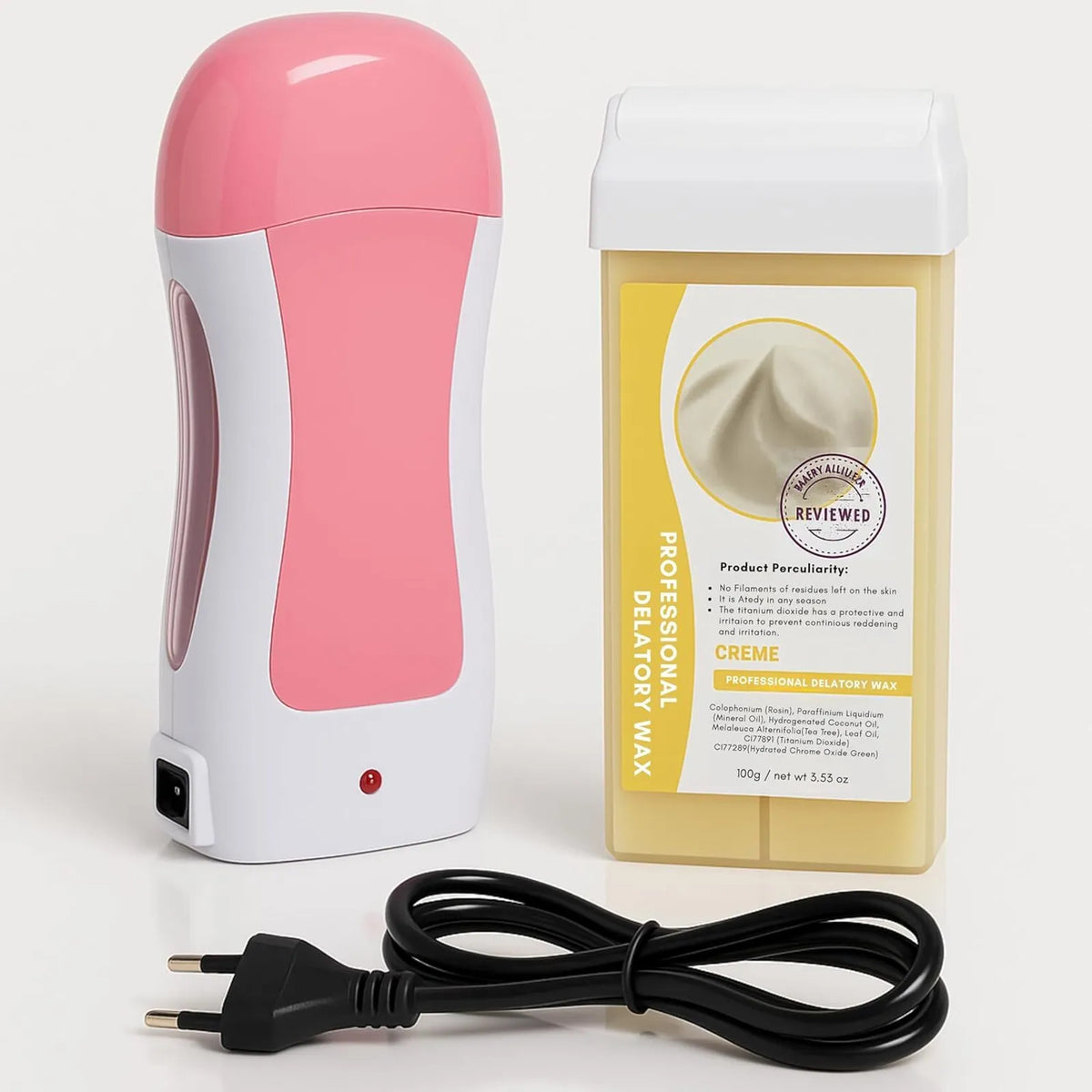 Professional Roll-On Wax Heater Kit - Hair Removal Set