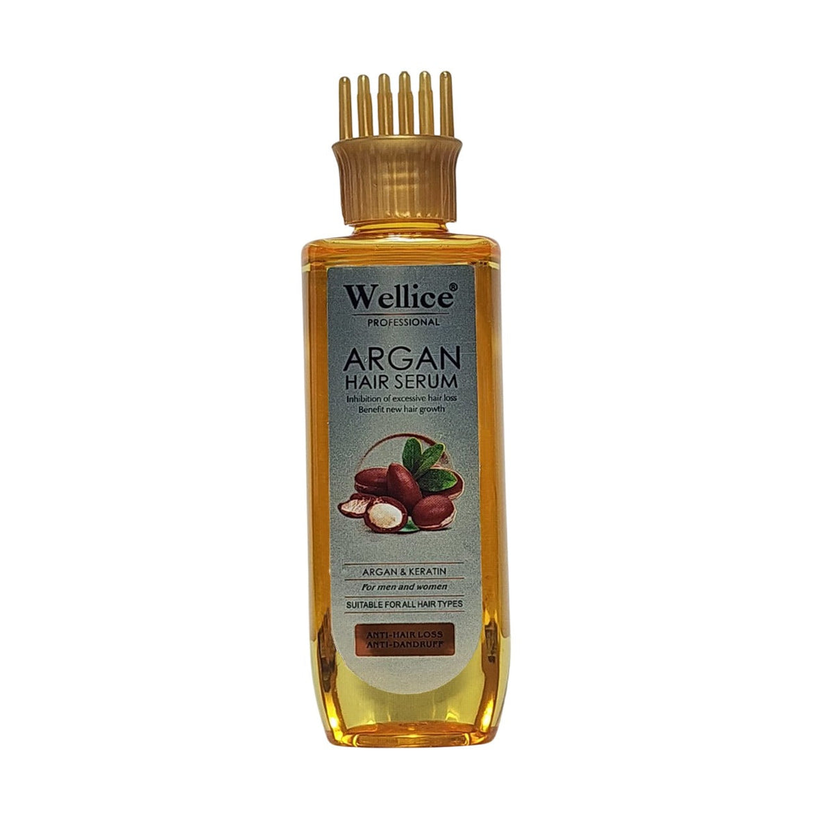 Wellice argan hair serum 200ml with comb head &mdash; buy online in Pakistan at Cosmia.pk (3 of 4)