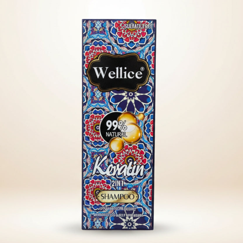 Wellice Sulfate Free Keratin Shampoo 2 in 1 - 500ml - Buy Online in Pakistan at Cosmia.pk