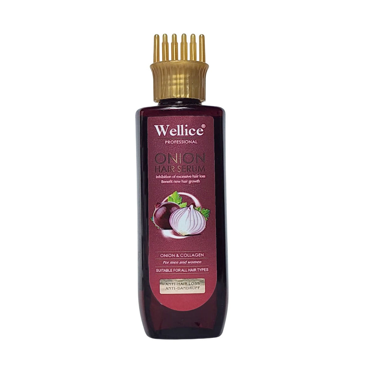 Wellice onion hair serum 200ml with comb head &mdash; buy online in Pakistan at Cosmia.pk (3 of 5)