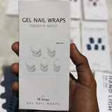 Multi Color Gel Nail Wraps With UV light (16 nail strips) - Buy Online in Pakistan at Cosmia.pk