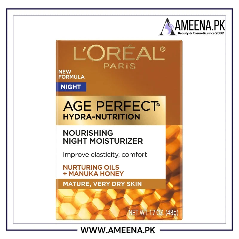 L'Oreal Paris Age Perfect Hydra Nutrition Honey Night Balm - 48g - Buy Online in Pakistan at Cosmia.pk