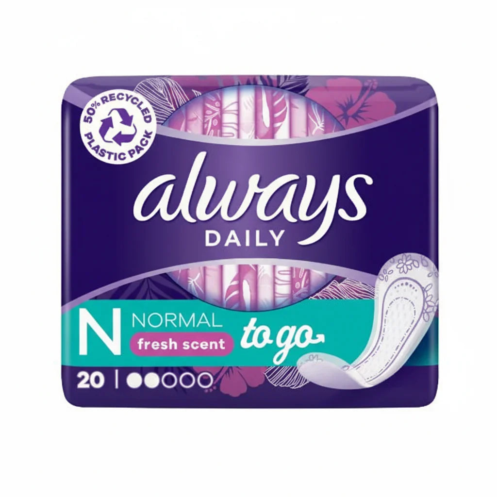 Always Daily To Go Normal Fresh Scent - 20Pcs - Buy Online in Pakistan at Cosmia.pk