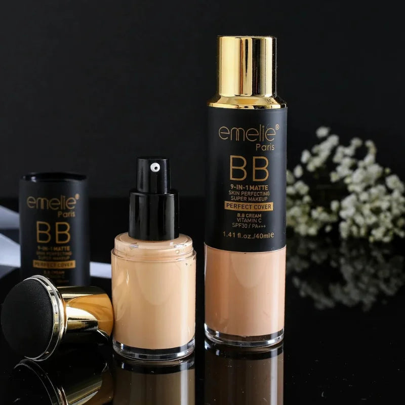 Emelie 9 in 1 Matte Foundation - 40ml - Buy Online in Pakistan at Cosmia.pk