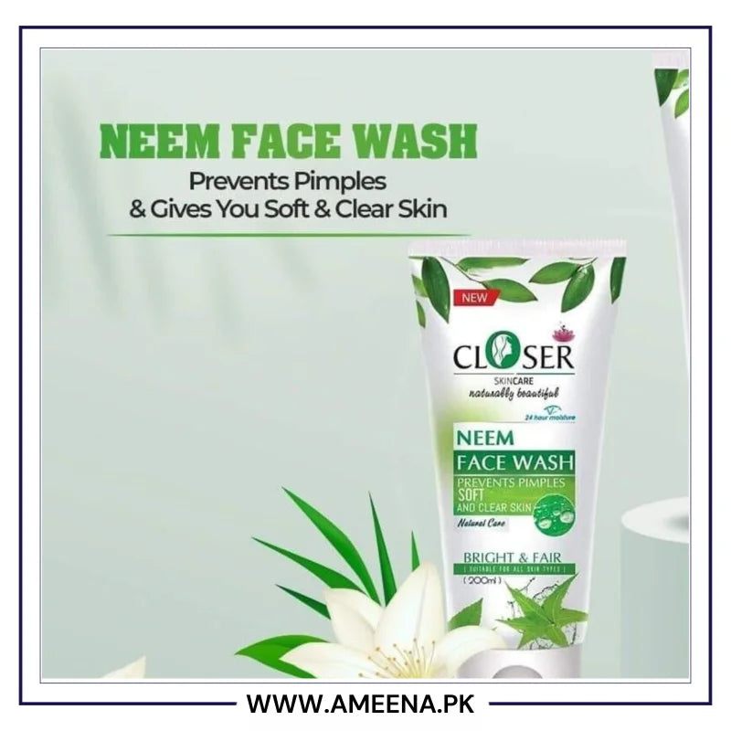 Closer Neem Face Wash - 200ml - Buy Online in Pakistan at Cosmia.pk