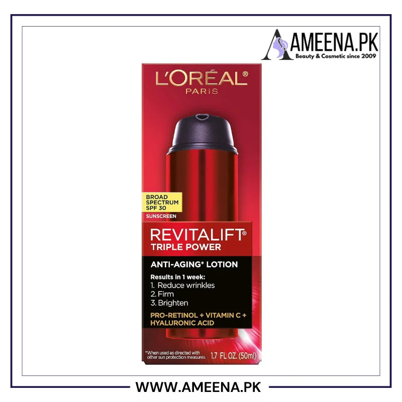 L'Oreal Paris Revitalift Triple Power Concentrated Serum Treatment - Buy Online in Pakistan at Cosmia.pk