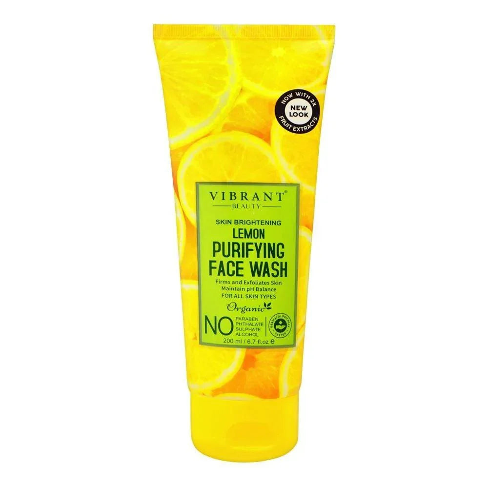 Vibrant Beauty Brightening Lemon Exfoliating Face Wash - 100ml - Buy Online in Pakistan at Cosmia.pk