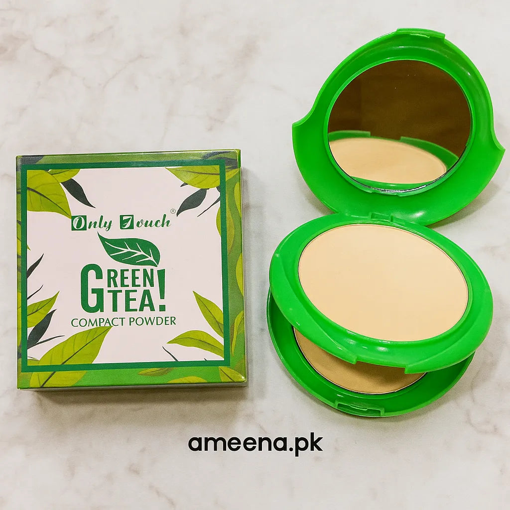 Only Touch 2 in 1 Green Tea Compact Powder - Buy Online in Pakistan at Cosmia.pk