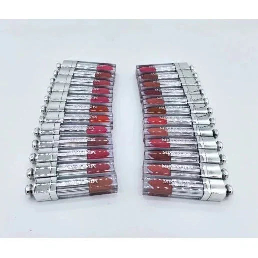 Miss Rose Silver Angelic Matte Lip Gloss - 24Pcs - Buy Online in Pakistan at Cosmia.pk